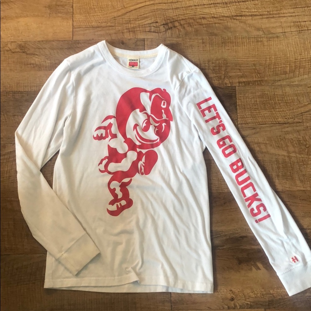 Long sleeve Brutus Buckeye Ohio State tee